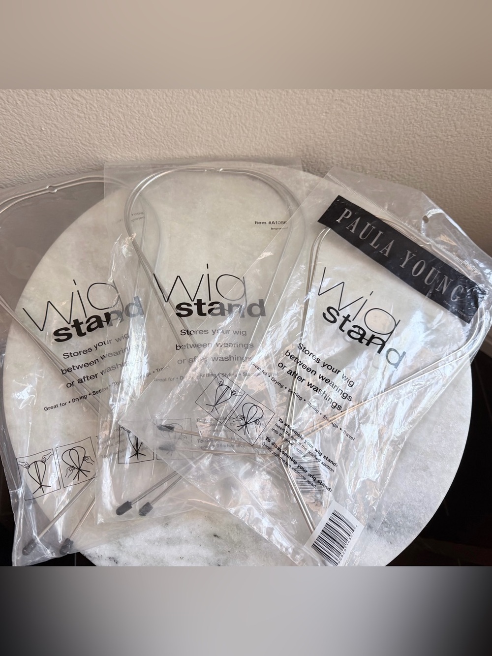Wig Stand (Set of 3) - Silver Wire